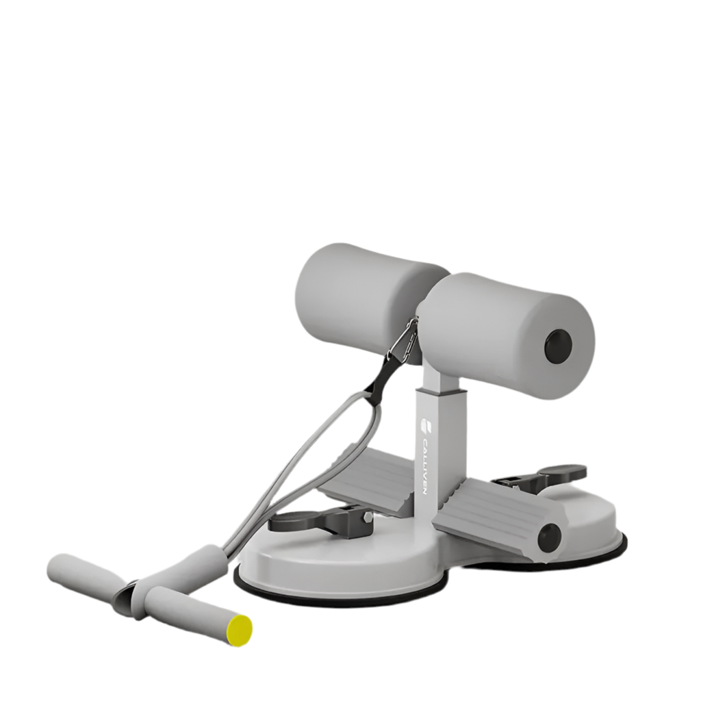Sit-Up Assistant for Home Fitness with Suction Fixation